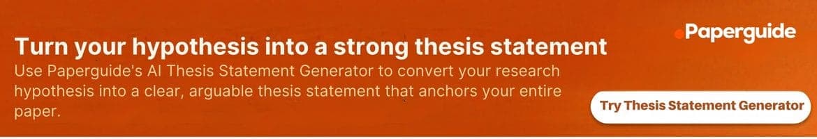 paperguide AI thesis statement generator