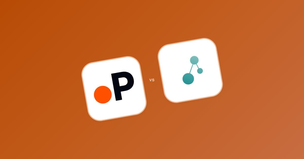 Paperguide and Connected Papers app icons side by side on an orange background