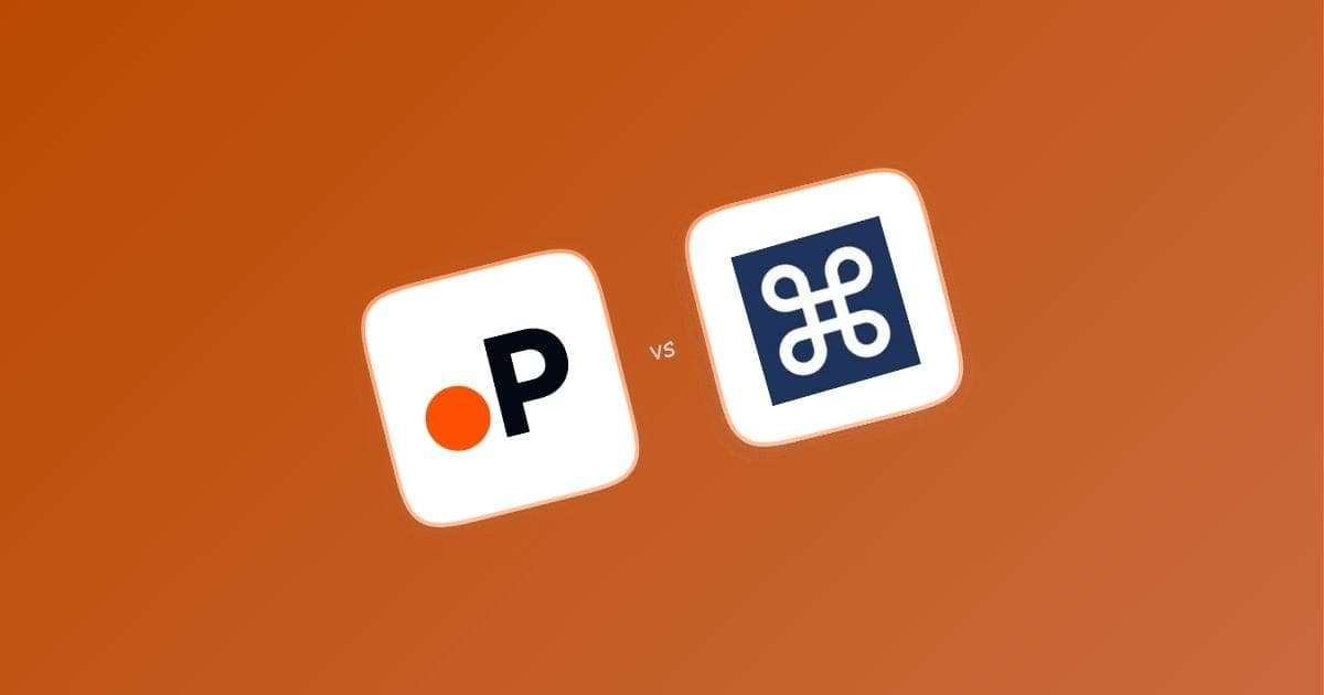 Paperguide and DistillerSR app logos side by side on an orange background