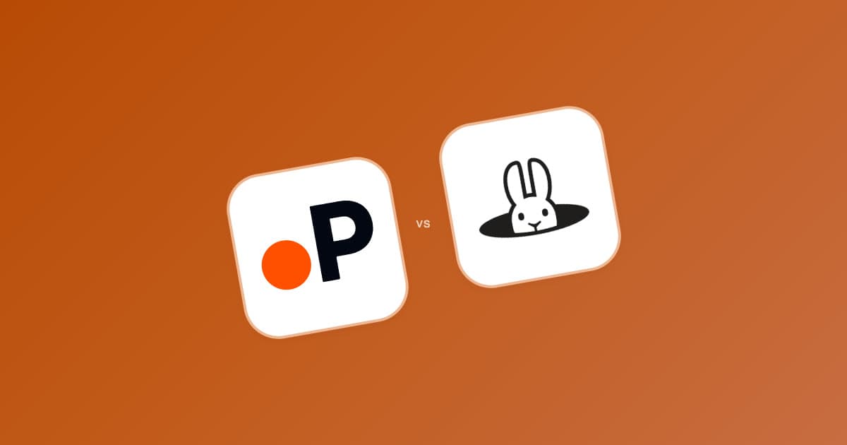 Paperguide and ResearchRabbit app icons side by side on an orange background