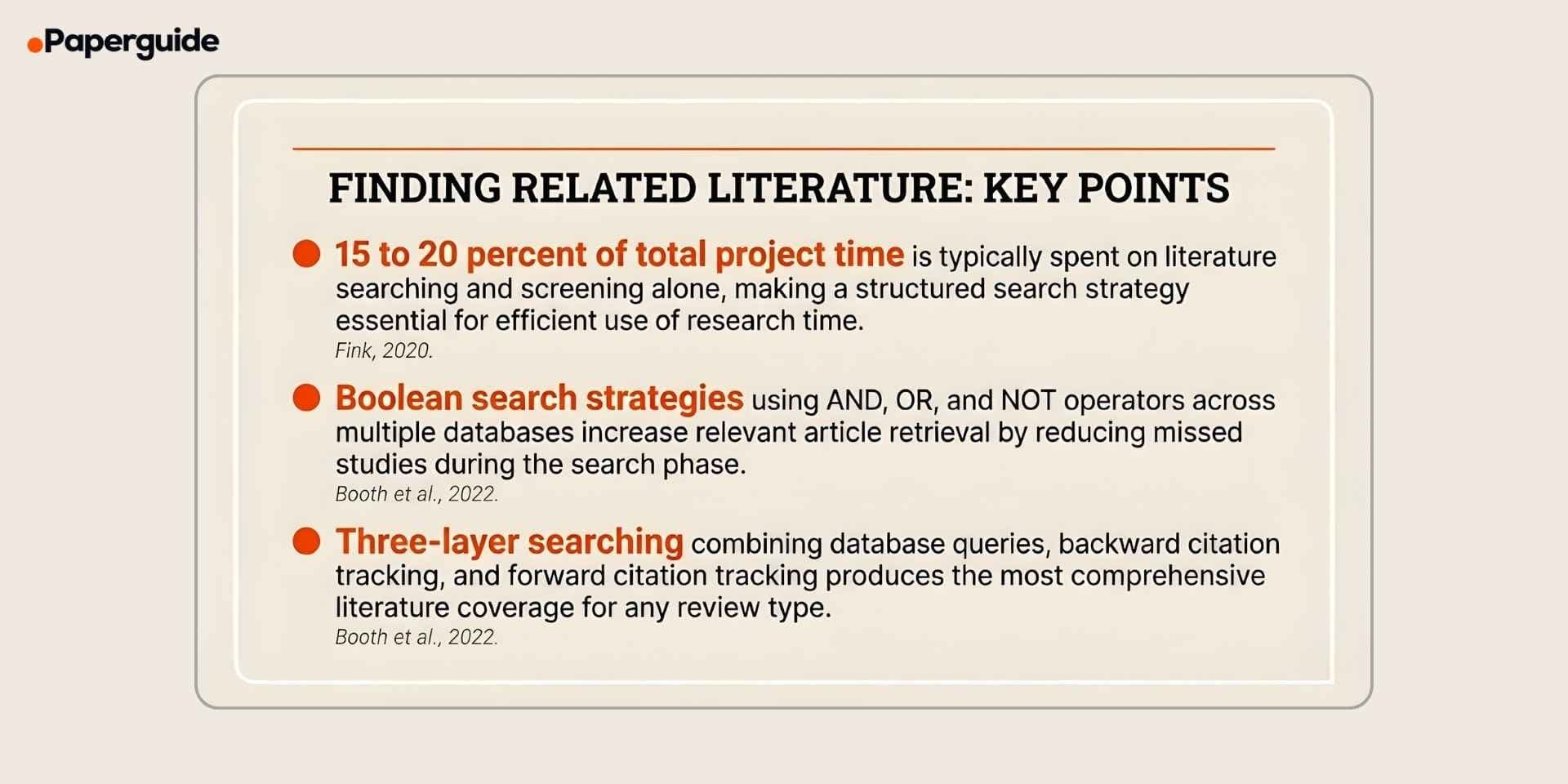 related literature key points
