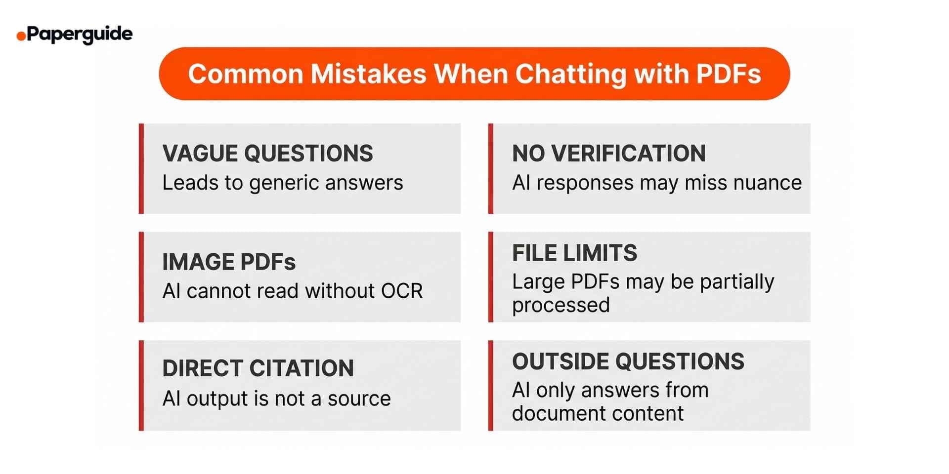 common mistakes when chatting with pdfs